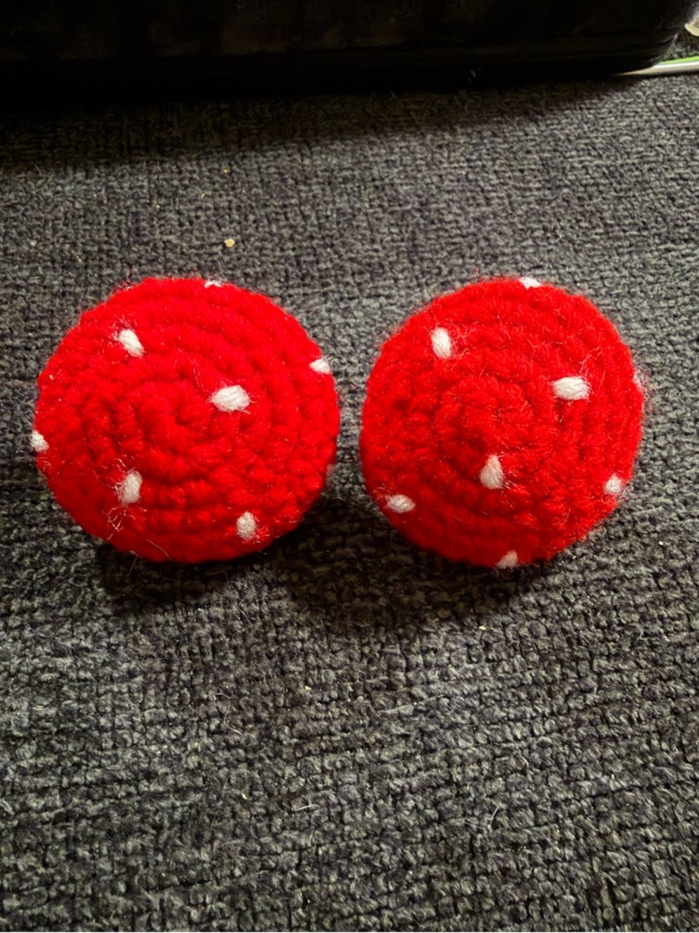 Traditional Red Crochet Popping Mushroom Bundle - Picture 3 of 3